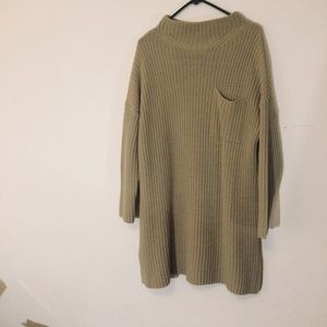 swing dress in rib knit with top pocket